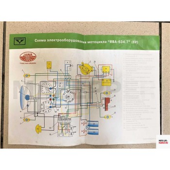 Схема электрооборудования Ява 6в